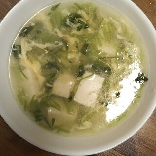 三つ葉とたまごのスープ
